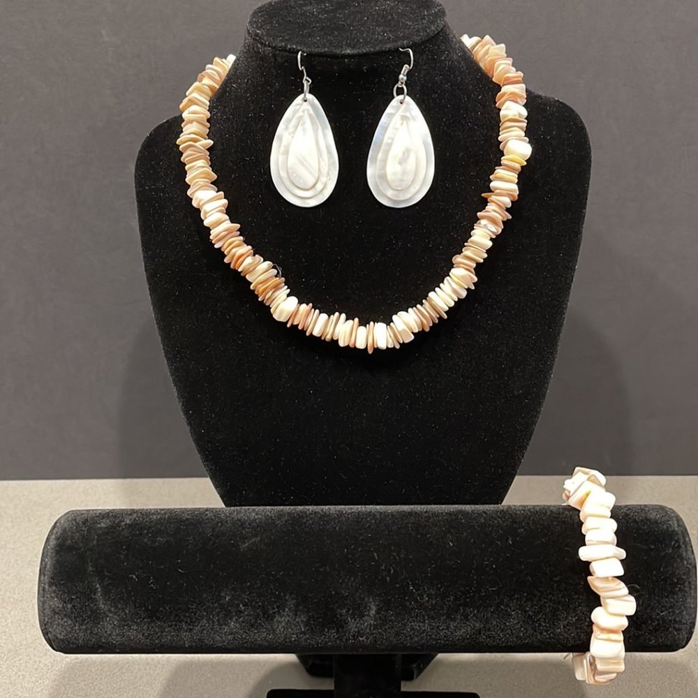 Stone(s) Necklace with Earrings & Bracelet Set
